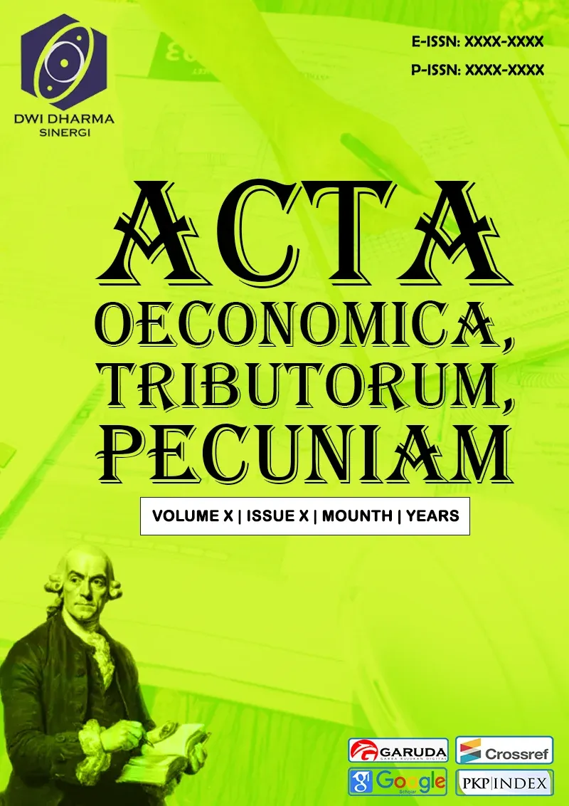 Acta Oeconomica, Tributorum, Pecuniam