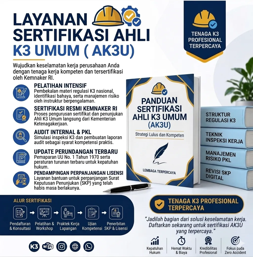Layanan Sertifikasi Ahli K3 Umum (AK3U)